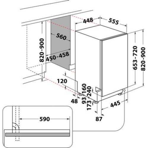 ΗΠΠ ΠΛΗΡ.ΕΝΤΟΙΧ 45CM WHIRLPOOL WSIC3 M27C E 10ΣΕΡΒ (3ο ΚΑΛΑΘΙ)